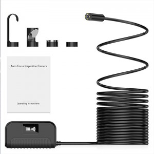 Auto Focal Wireless Endoscope 5.0 Megapixels HD WiFi Borescope Vandtæt inspektion Snake Camerafor Android, iOS og Windows, iPhone, Samsung, Tablet, Mac 3.28ft